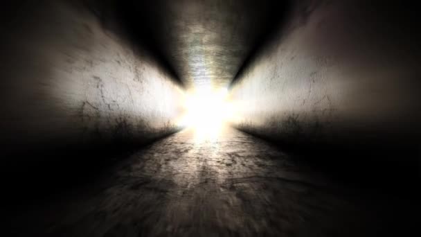 Bright light at the end of the tunnel. There is always hope - Footage, Video