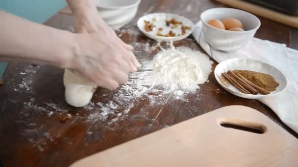 Man is cooking dough - Footage, Video