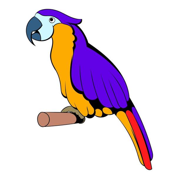 Parrot icon cartoon - Vektor, kép