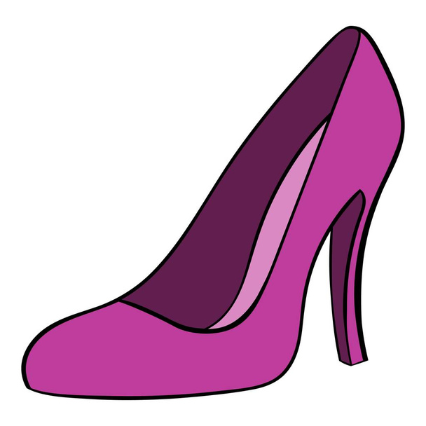 Women shoes icon cartoon - Vector, Image