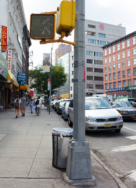 Fußgängerüberweg im Zentrum von Manhattan. - Foto, Bild