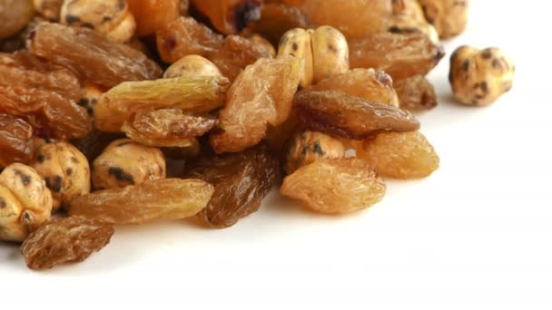 Raisins et pois chiches rôtis Macro View
 - Séquence, vidéo