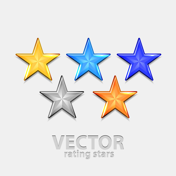 Shiny vector stars - Vector, Image