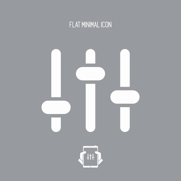 Levels control - Vector flat minimal icon - Vector, Image