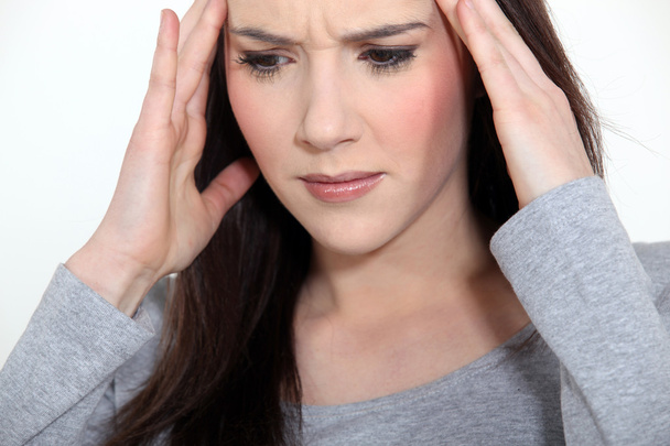 Woman with headache - Foto, Bild