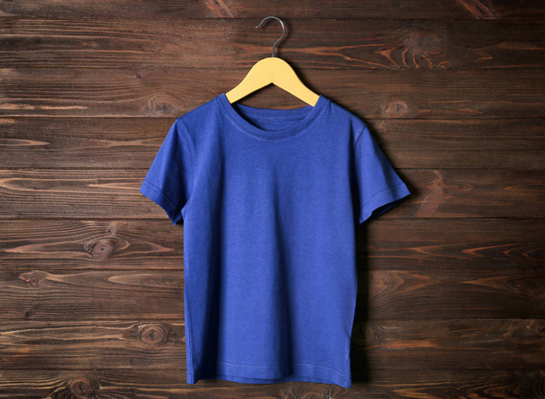 Blank blue t-shirt  - Fotó, kép
