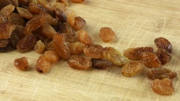 Raisins secs Macro vue - Séquence, vidéo