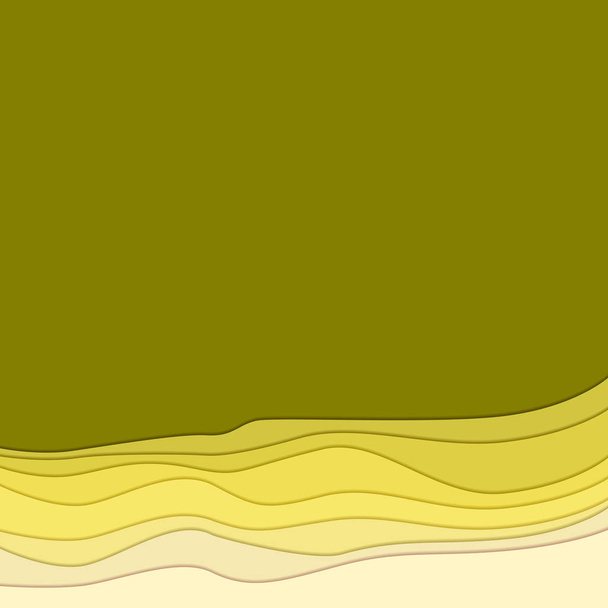 Abstract background, the form of waves with shadow. - Vector, Image