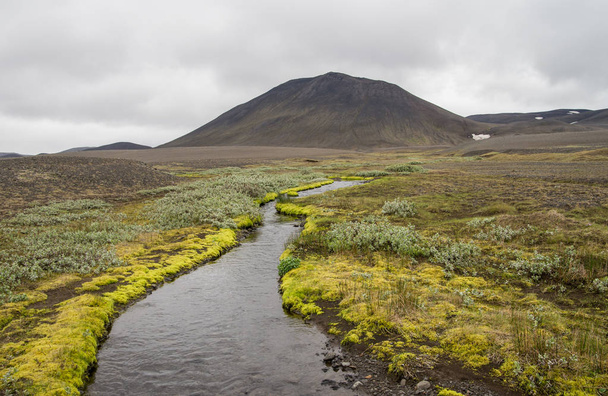 Scenic green landscape of Iceland - Foto, Bild
