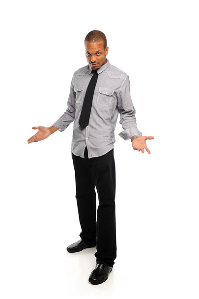 μαύρο νεαρό άτομο που στέκεται - Φωτογραφία, εικόνα