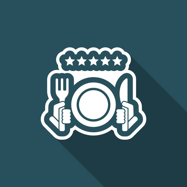 Restaurant icon. Top rating. - Vector, Image