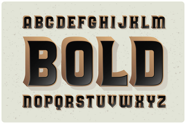 bold font typeface - Vector, Image