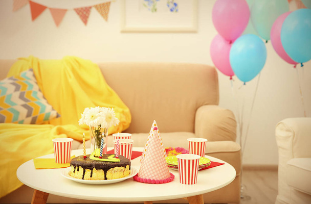 Decorated Birthday room  - Foto, imagen