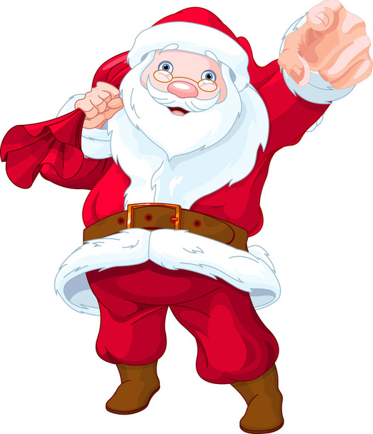 Santa Claus agradable
 - Vector, imagen
