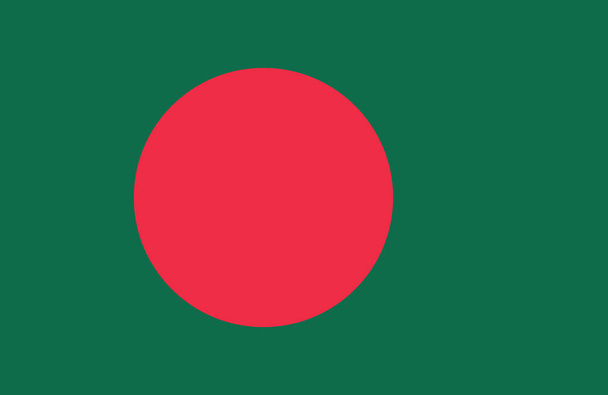Vetor da bela bandeira do Bangladesh
. - Vetor, Imagem
