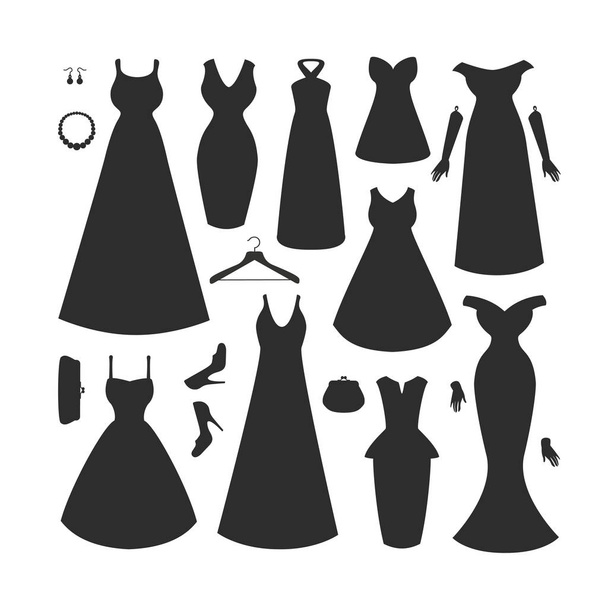 Collection de robes et accessoires
 - Vecteur, image