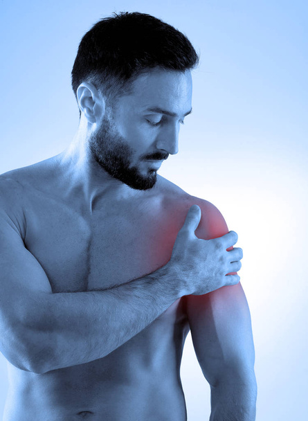 Shoulder pain concept  - Fotografie, Obrázek