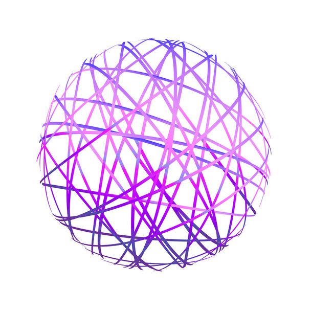 sphère abstraite à partir de lignes de couleur
 - Photo, image
