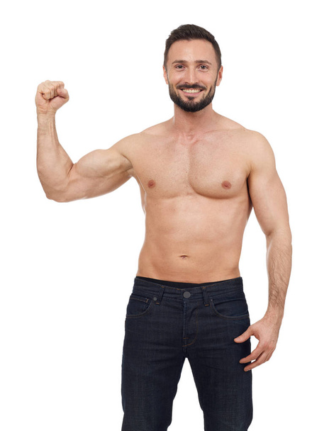 Showing his muscle - Photo, Image