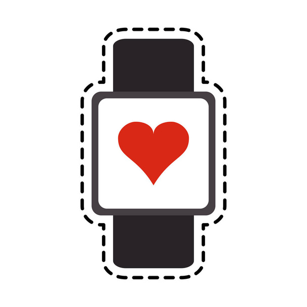 immagine dell'icona portatile del monitor della frequenza cardiaca
 - Vettoriali, immagini