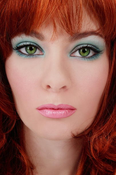 Turquoise makeup - Foto, afbeelding