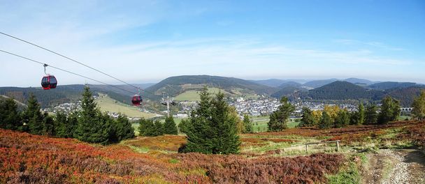 Panorama of Willingen in the Sauerland region (Germany) - Photo, Image