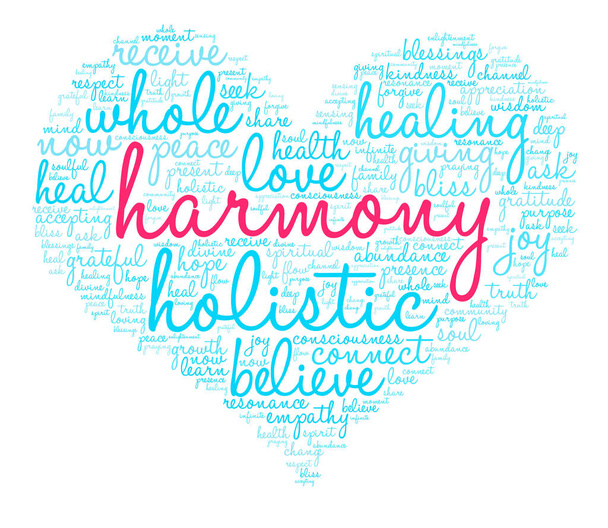 Harmonie-Wortwolke - Vektor, Bild