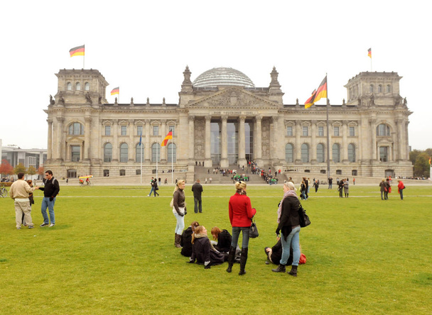  Reichstag building, German Parliament in Berlin, - Zdjęcie, obraz
