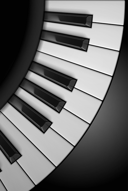Piano keys background - Vector, afbeelding