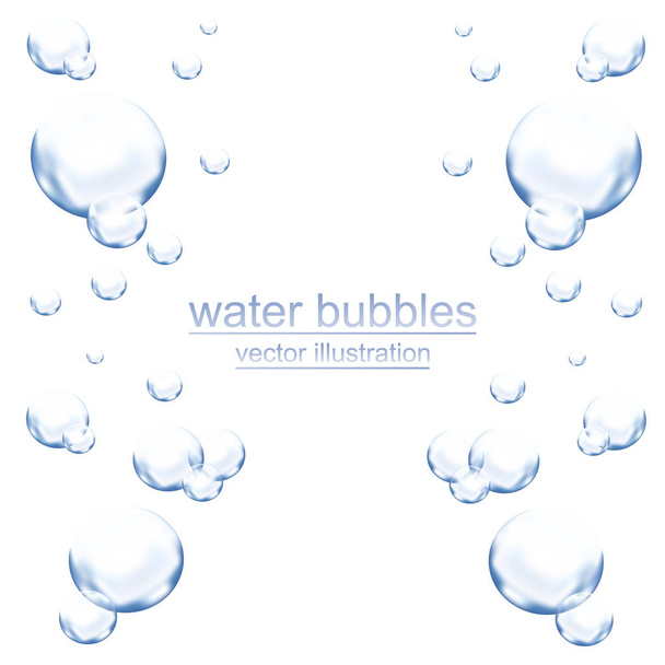 water bubbels vector achtergrond. - Vector, afbeelding