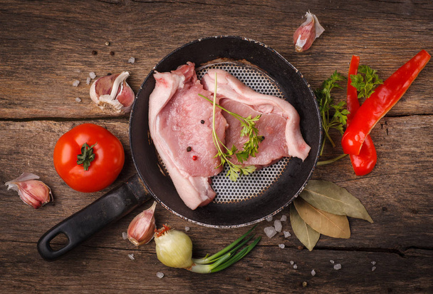 pork raw meat - Foto, imagen