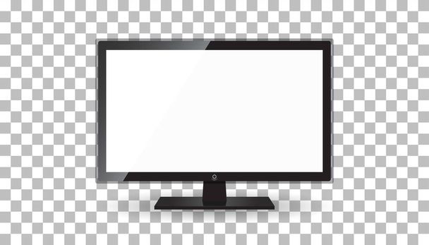 Иллюстрация вектора телевизора в плоском стиле изолирована на изолированном фоне. Телевизионный символ для дизайна веб-сайта, логотипа, приложения, ui
. - Вектор,изображение