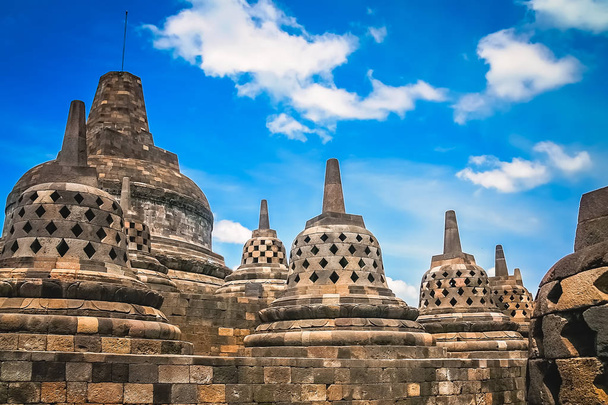 Templo de Borobudur em Java
 - Foto, Imagem