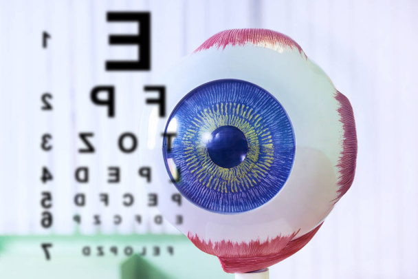 Primer plano de la muestra de oftalmología oculus
 - Foto, Imagen