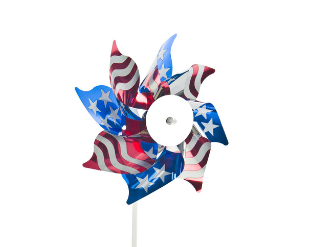 kolorowe amerykańską flagę wiatrak - Zdjęcie, obraz