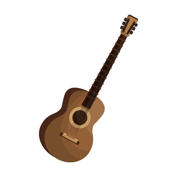 guitar instrument isolated icon - Vector, imagen