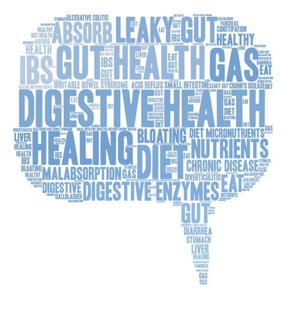 Digestive Health Word Cloud - Vector, Image