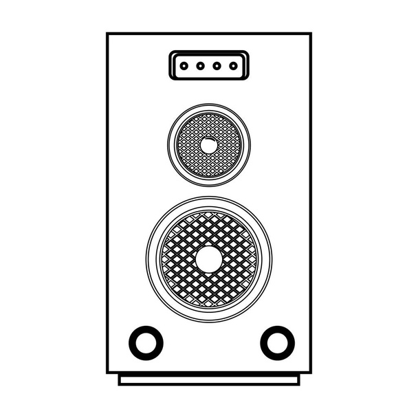 geluidsapparaat luidsprekerpictogram - Vector, afbeelding