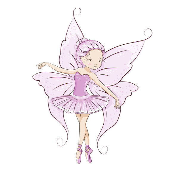 The beautiful little fairy. - Vector, Image