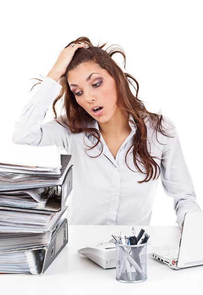 Stressed businesswoman - Foto, immagini