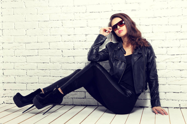 fashion model in sunglasses - Photo, Image