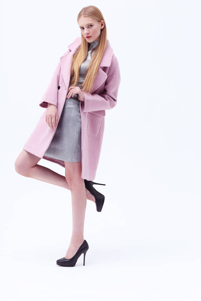 woman in pink coat - Photo, image