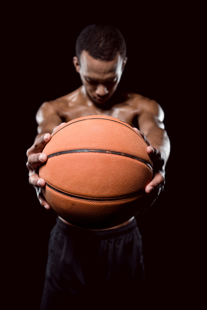 Basketball player with ball  - 写真・画像