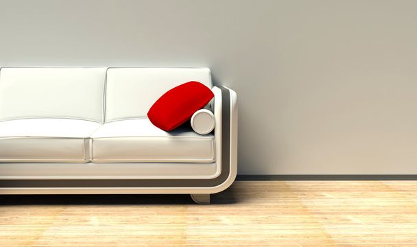 Orange sofa - Foto, afbeelding