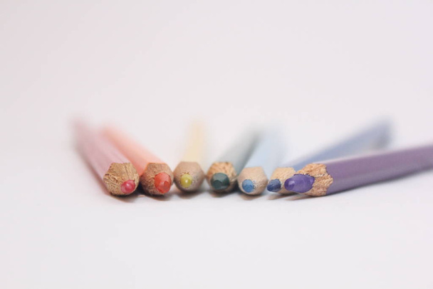 Picture of colored pencils, photo 2017 - Foto, imagen