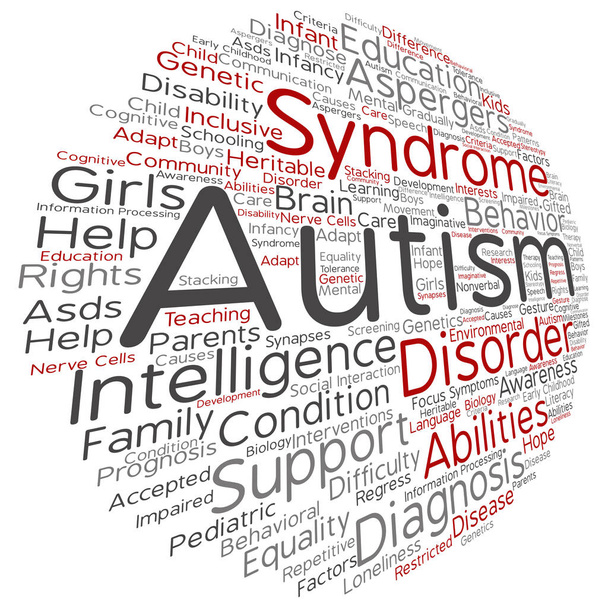 fogalmi gyermekkori autizmus-szindróma - Fotó, kép