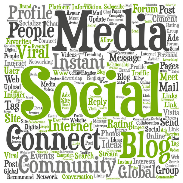 conceptual social media marketing  - Photo, Image