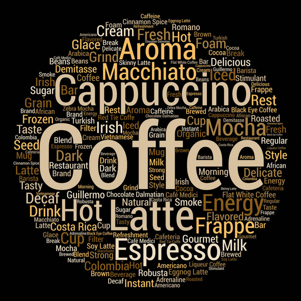 coffee conceptual cloud - Photo, Image