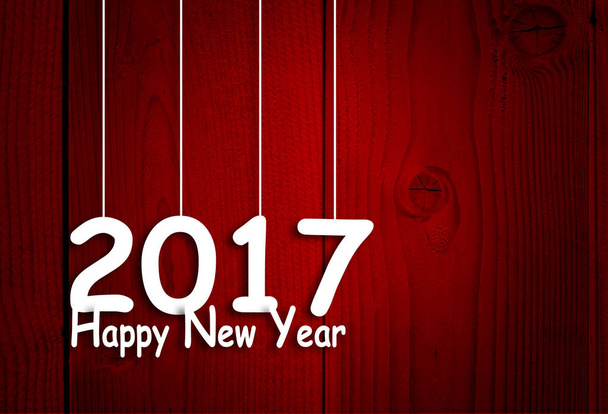 background with 2017 Happy New Year message - Photo, Image