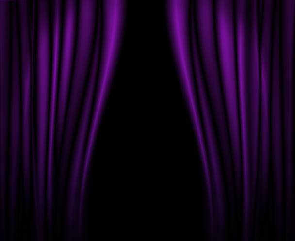 Фиолетовые занавески на сцене
. - Фото, изображение